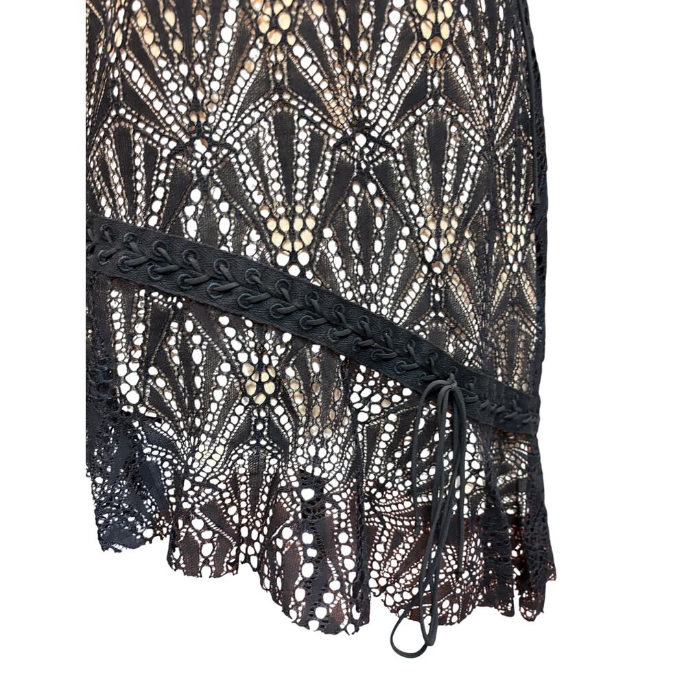 For Love and Lemons Black Lace Mini Dress Size L - Picture 10 of 16